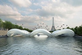 Мост – трамбулина во Париз