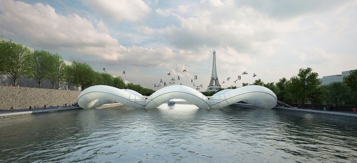 Мост-трамбулина во Париз