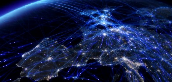Прекрасна визуелизација на авионските летови од и кон Европа